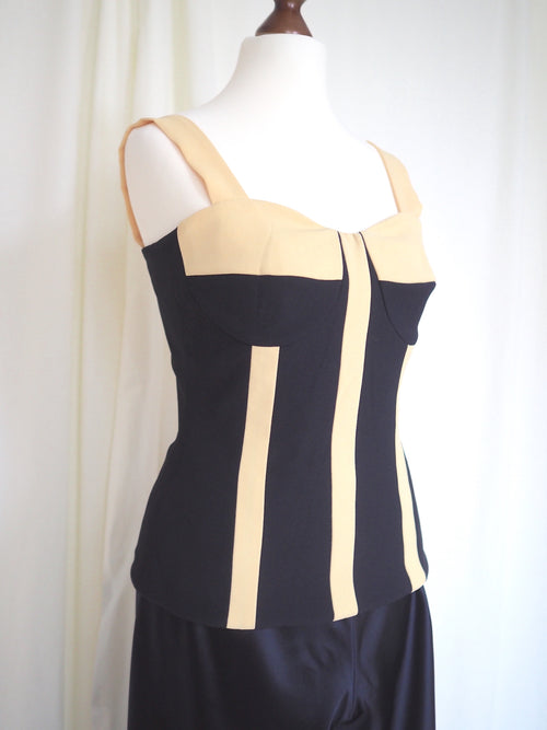 Corset-inspired Top