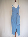 Nanushka Denim Wrap Dress