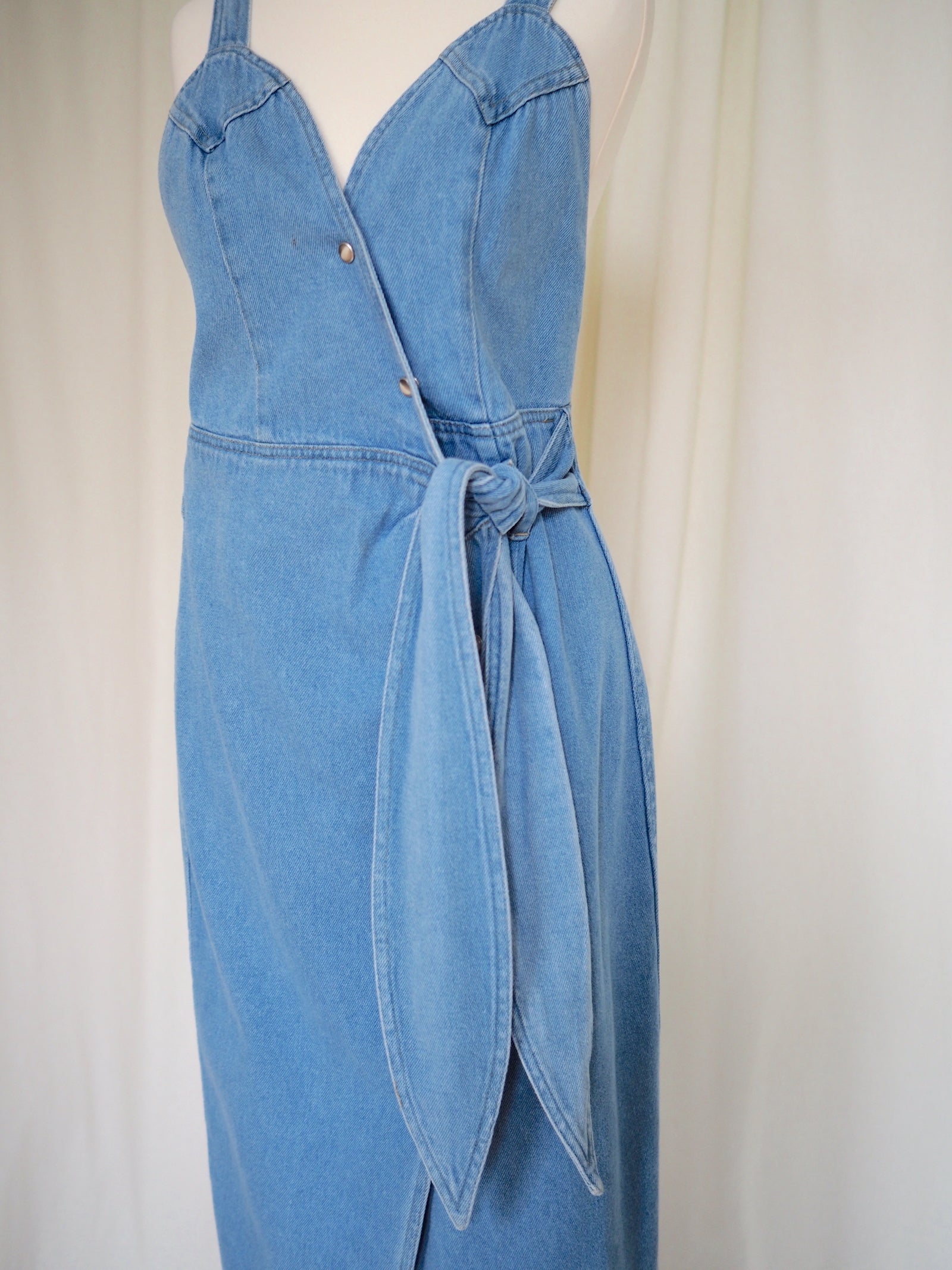 Nanushka Denim Wrap Dress