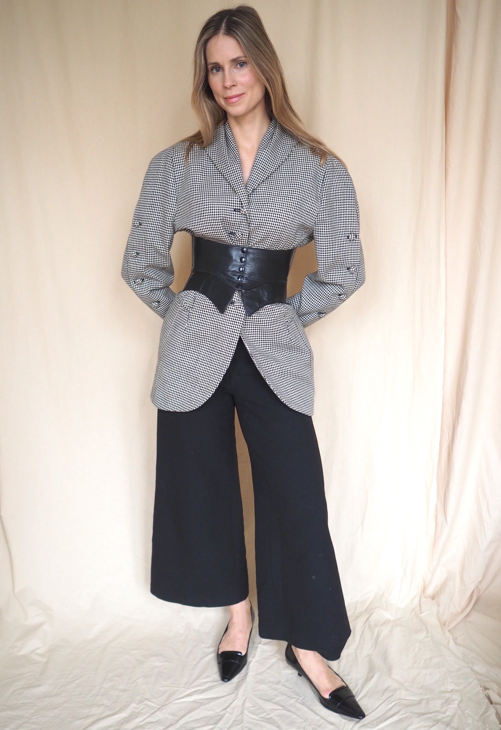 Vintage Houndstooth Blazer