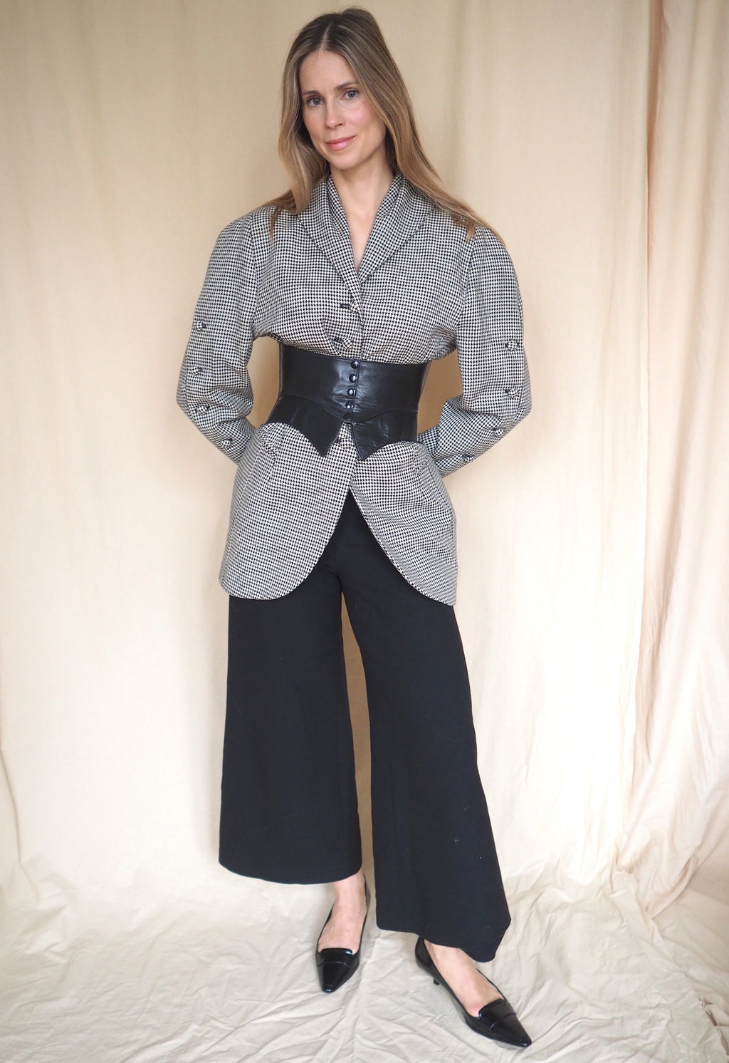 Vintage Houndstooth Blazer