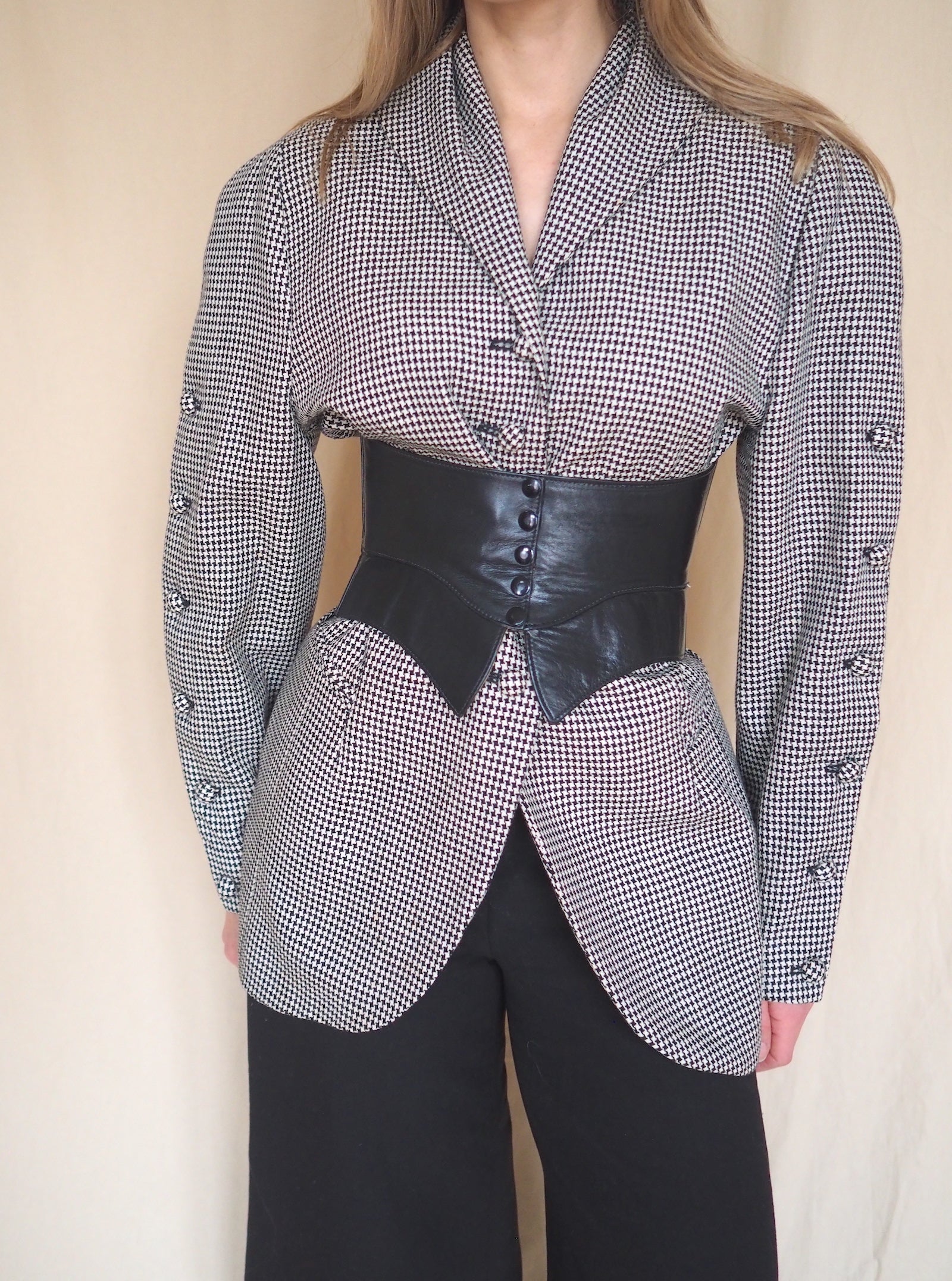 Vintage Houndstooth Blazer