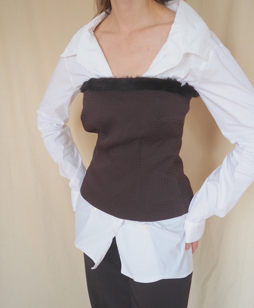 Faux Fur Bustier