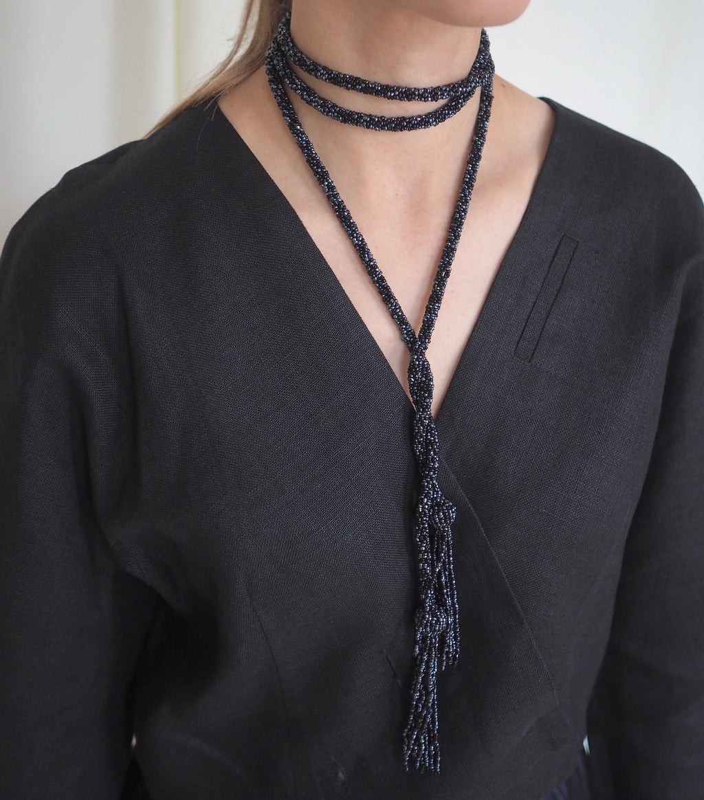 Beads & Tassel Necklace