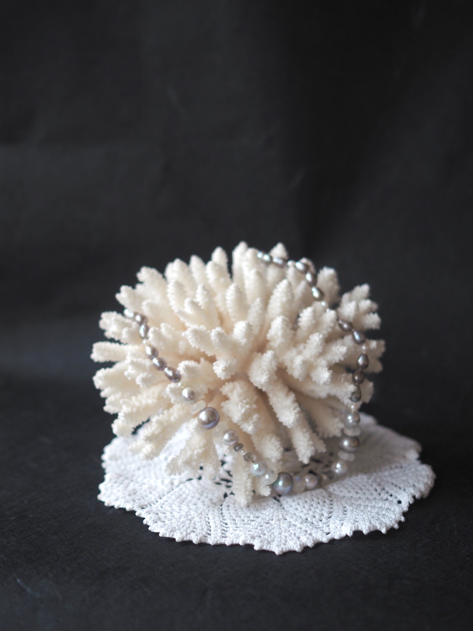 Pearl, Moonstone & Labradorite Necklace