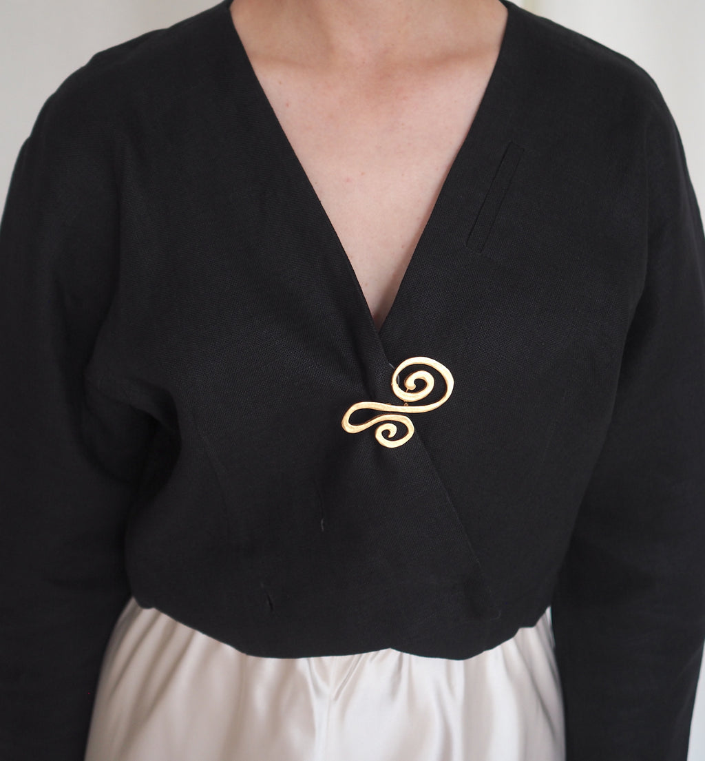 Vintage Spiral Brooch