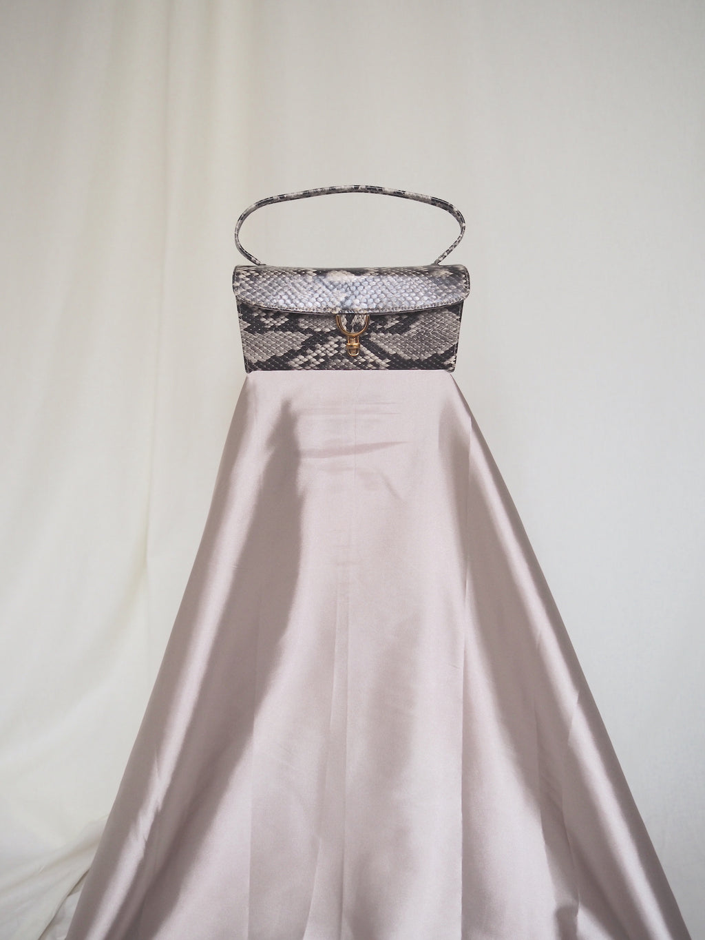 Vintage Snake-Print Bag