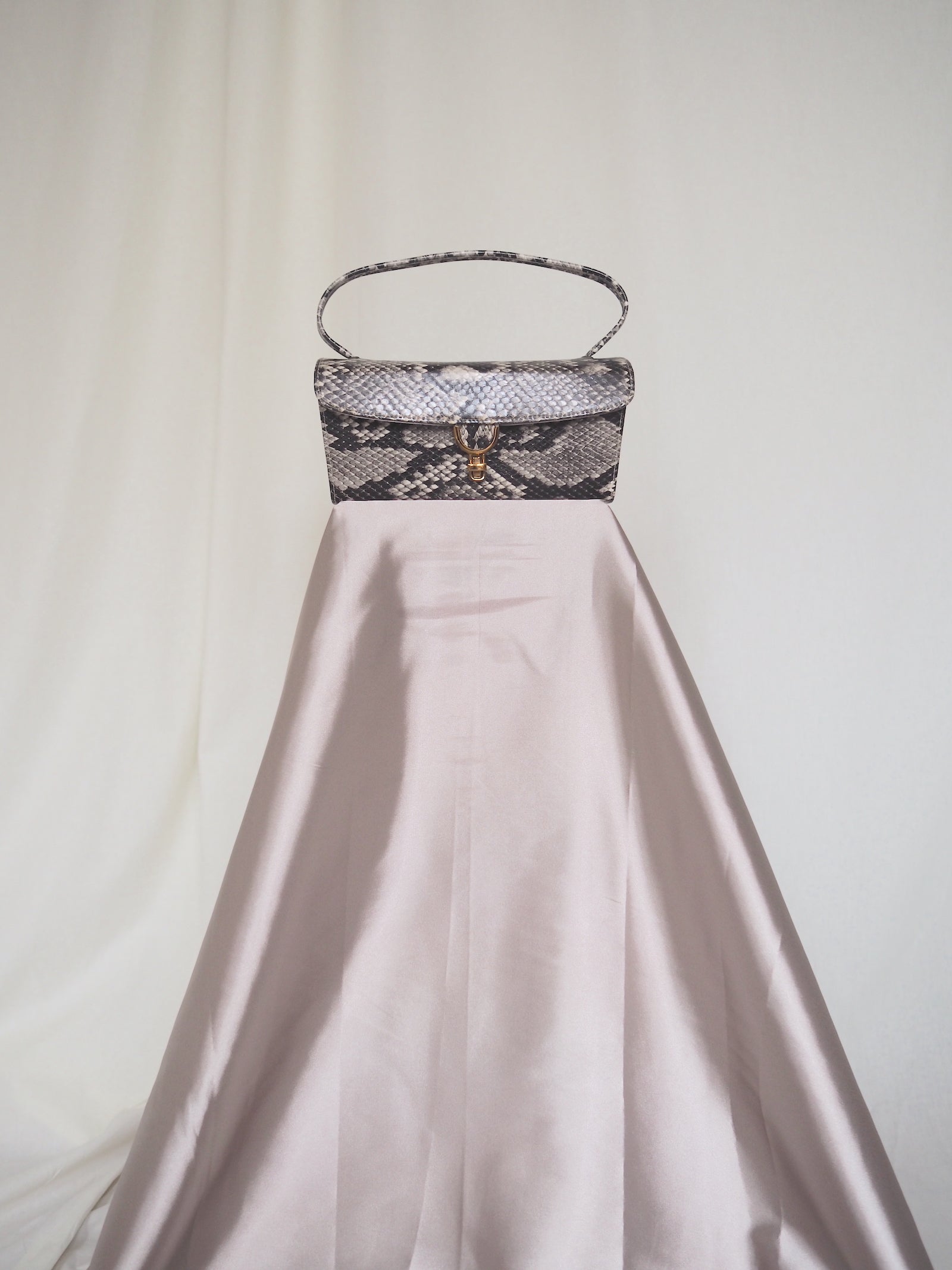 Vintage Snake-Print Bag