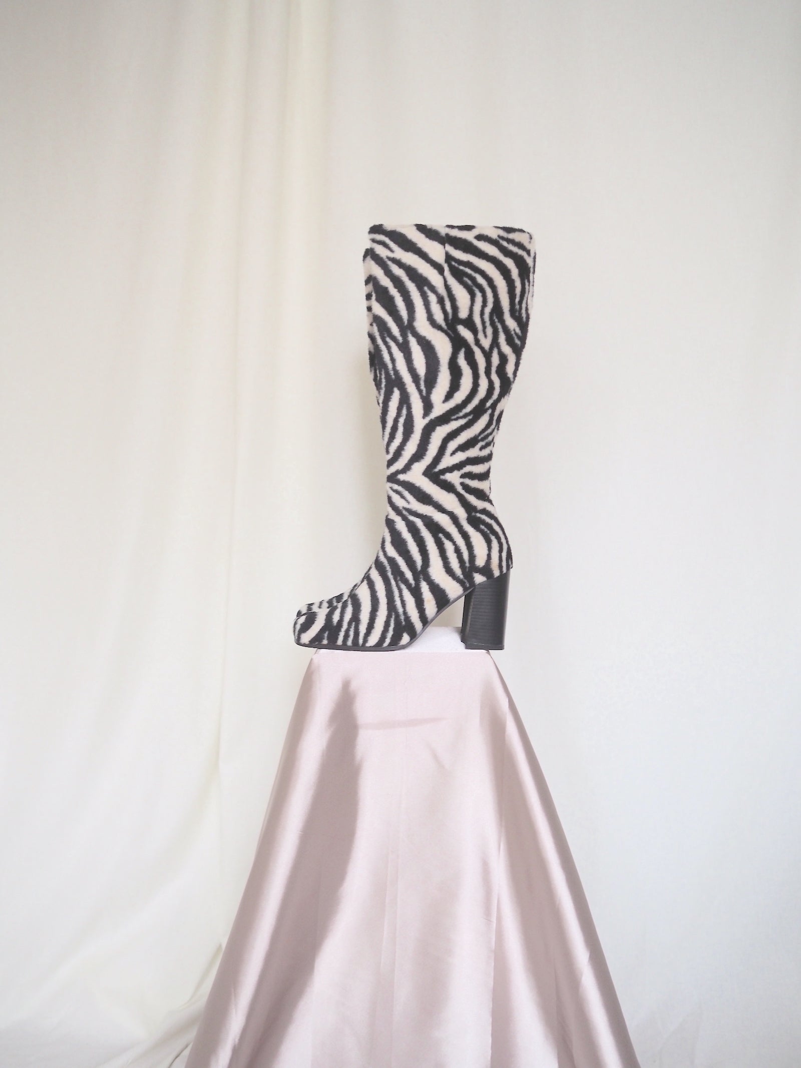 Zebra-Print Boots (39)