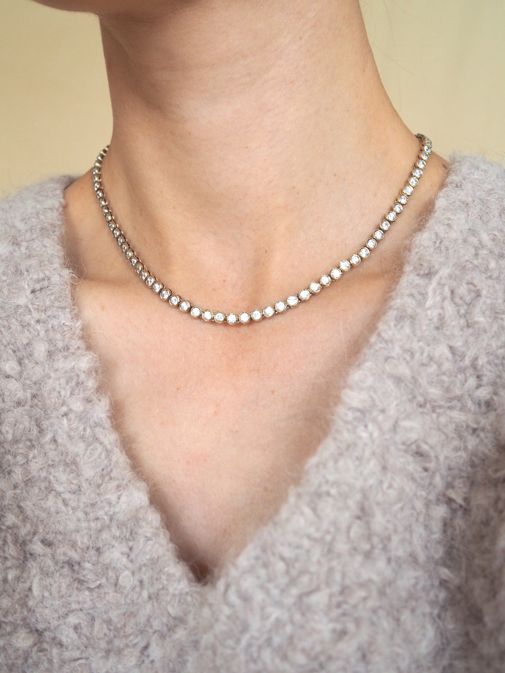 Stone Tennis Necklace