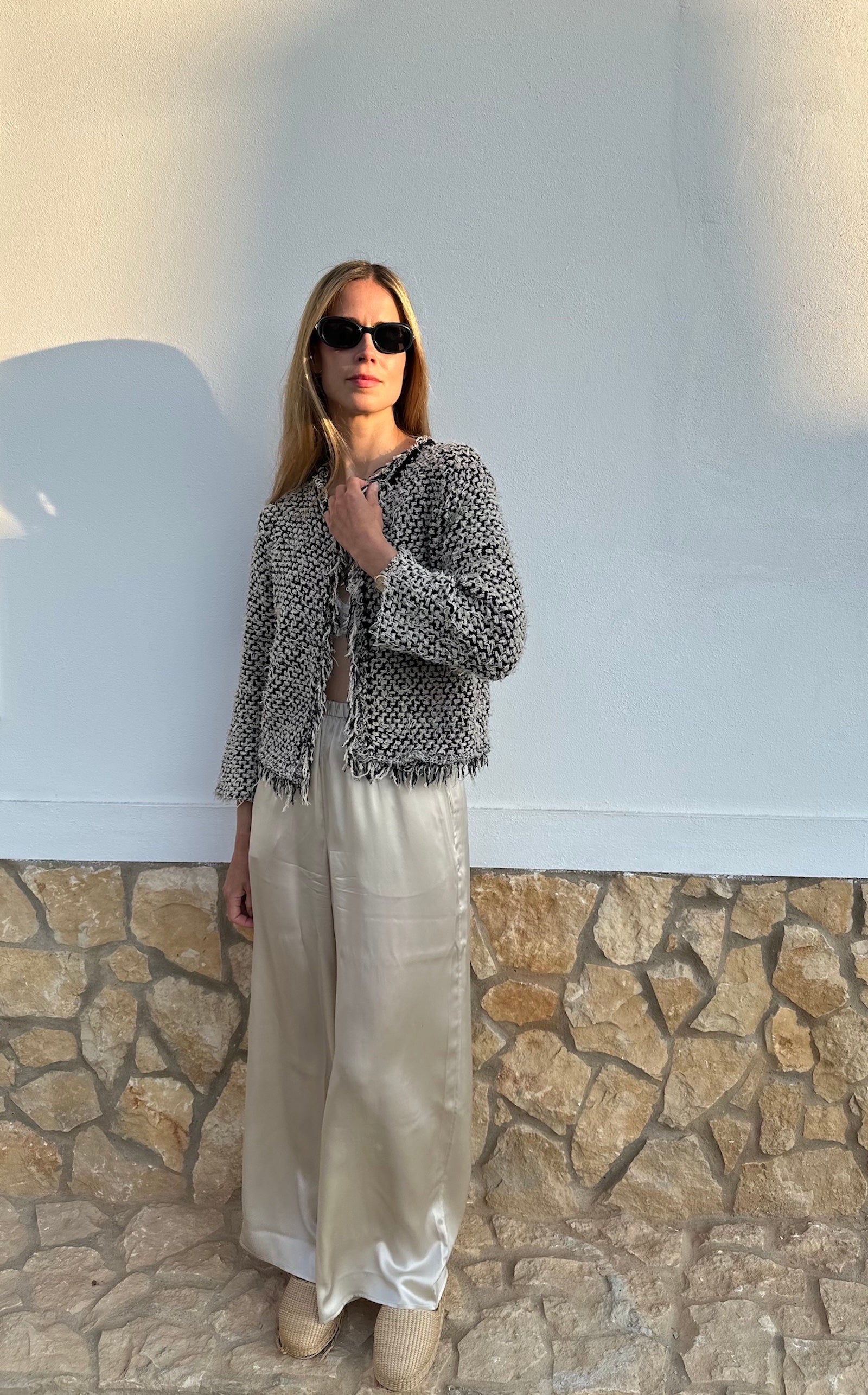 Cotton Fringe Jacket 
