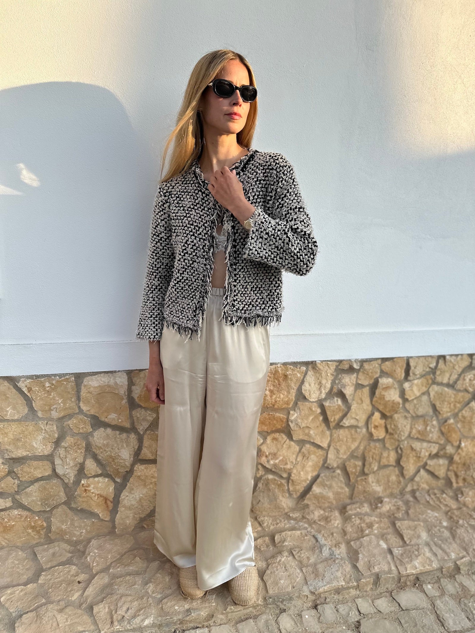 Cotton Fringe Jacket 