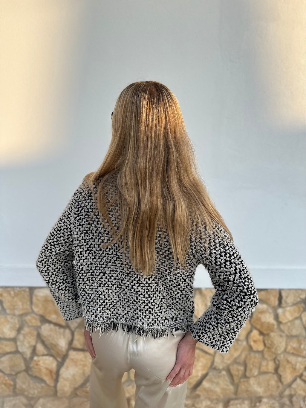 Cotton Fringe Jacket 