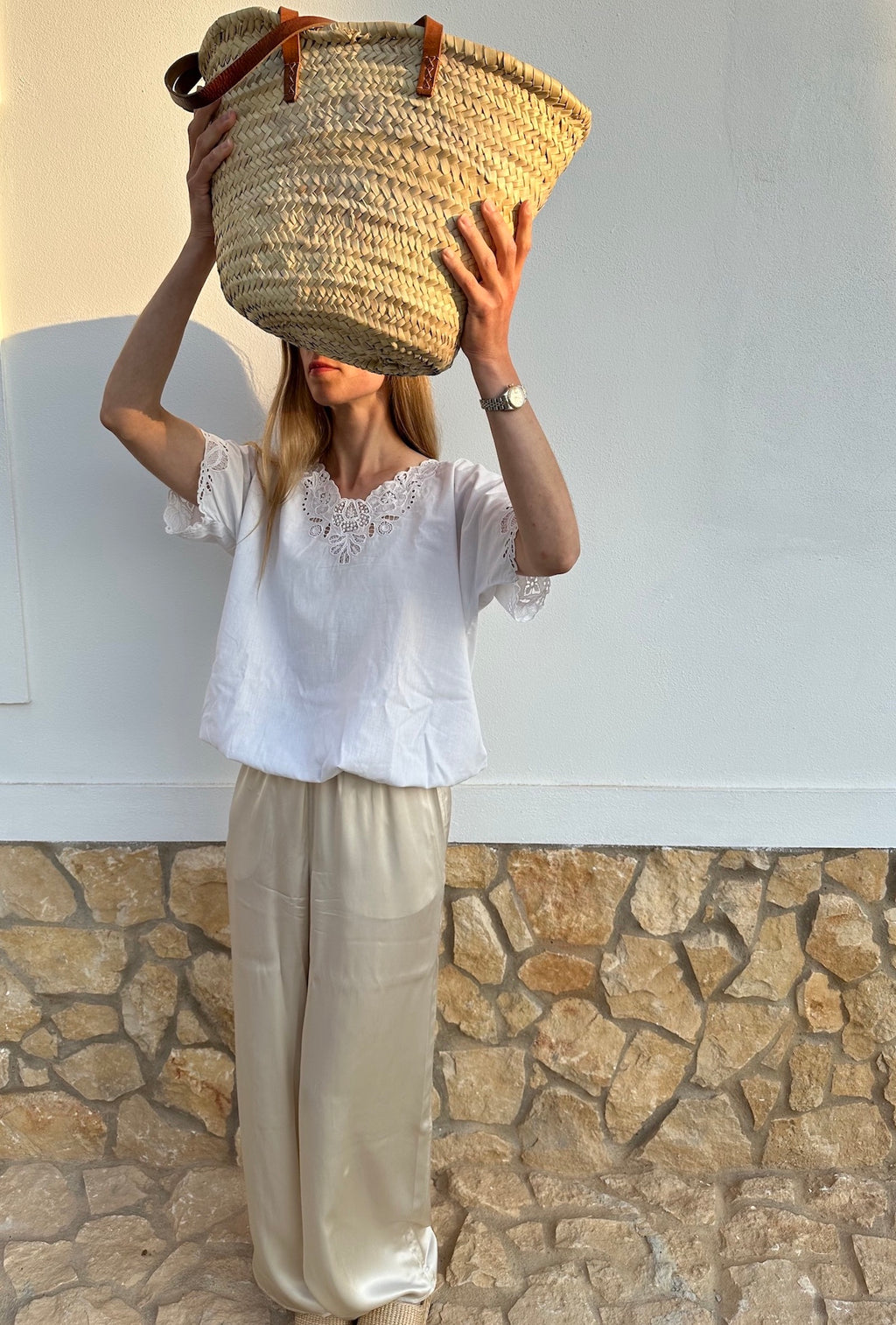 Embellished Cotton Top