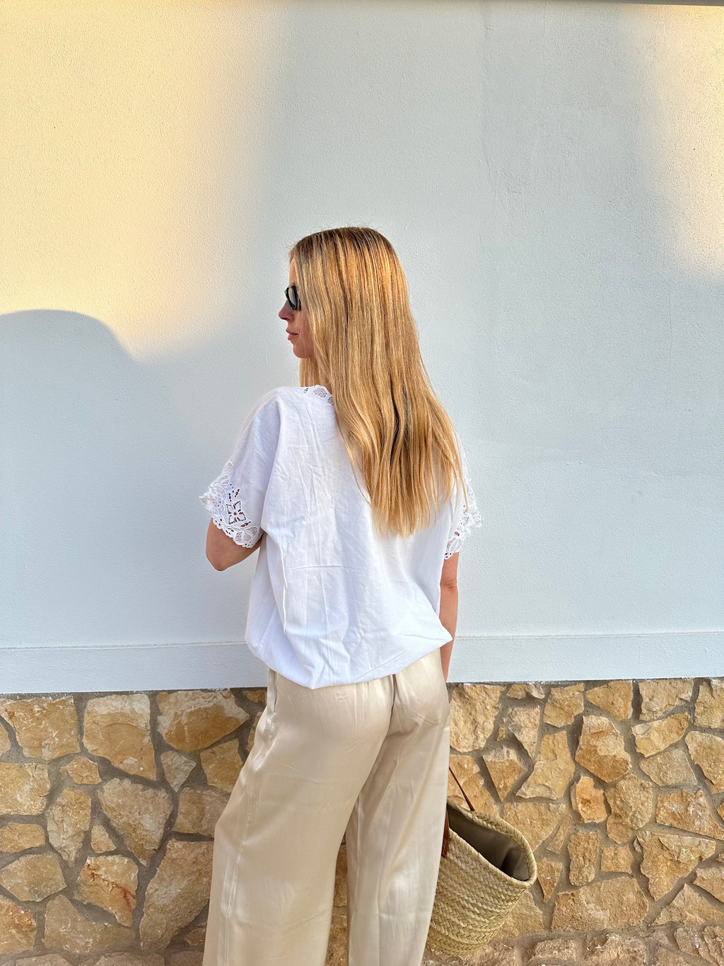 Embellished Cotton Top
