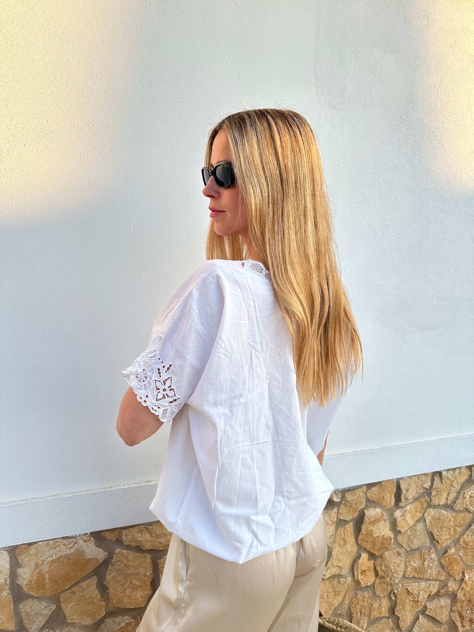 Embellished Cotton Top