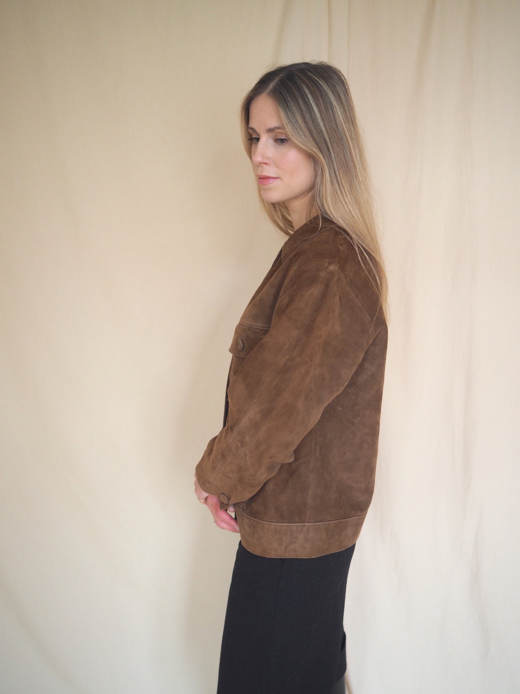 Boxy Suede Jacket