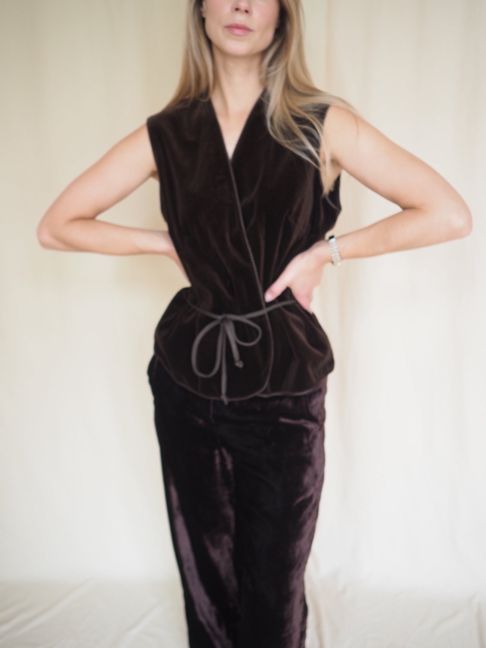 Vintage Velvet Vest