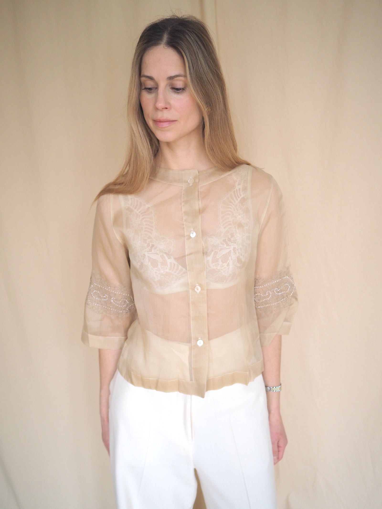 Max Mara Silk-Organza Shirt