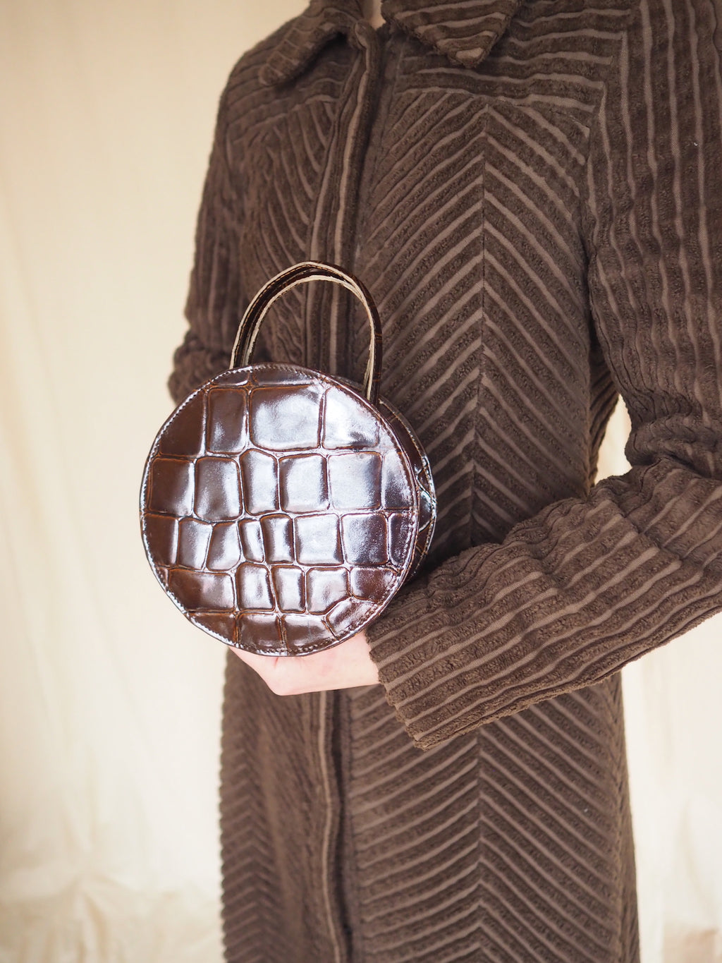 Vintage Croc Embossed Bag