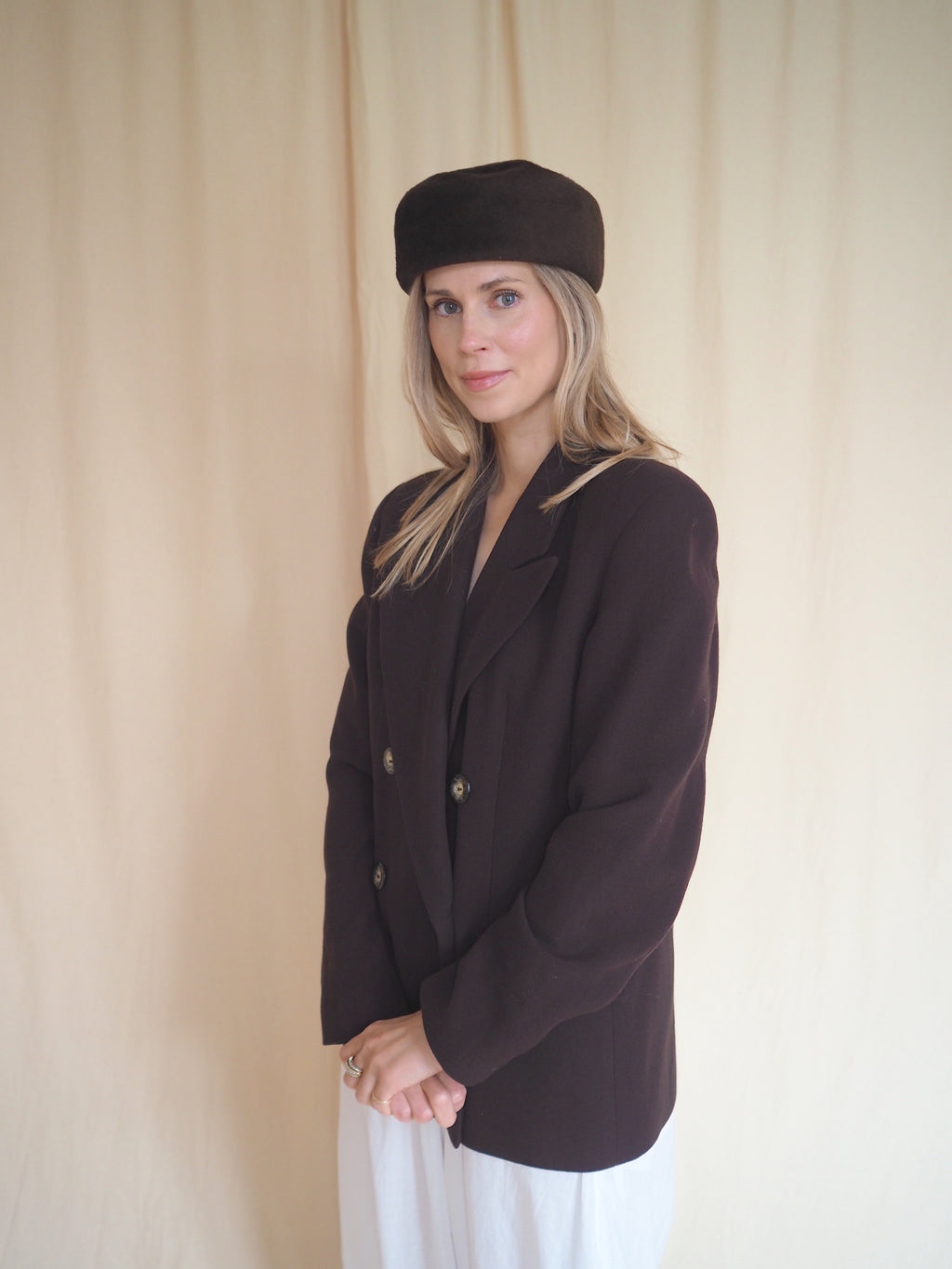 Faux Fur Vintage Hat