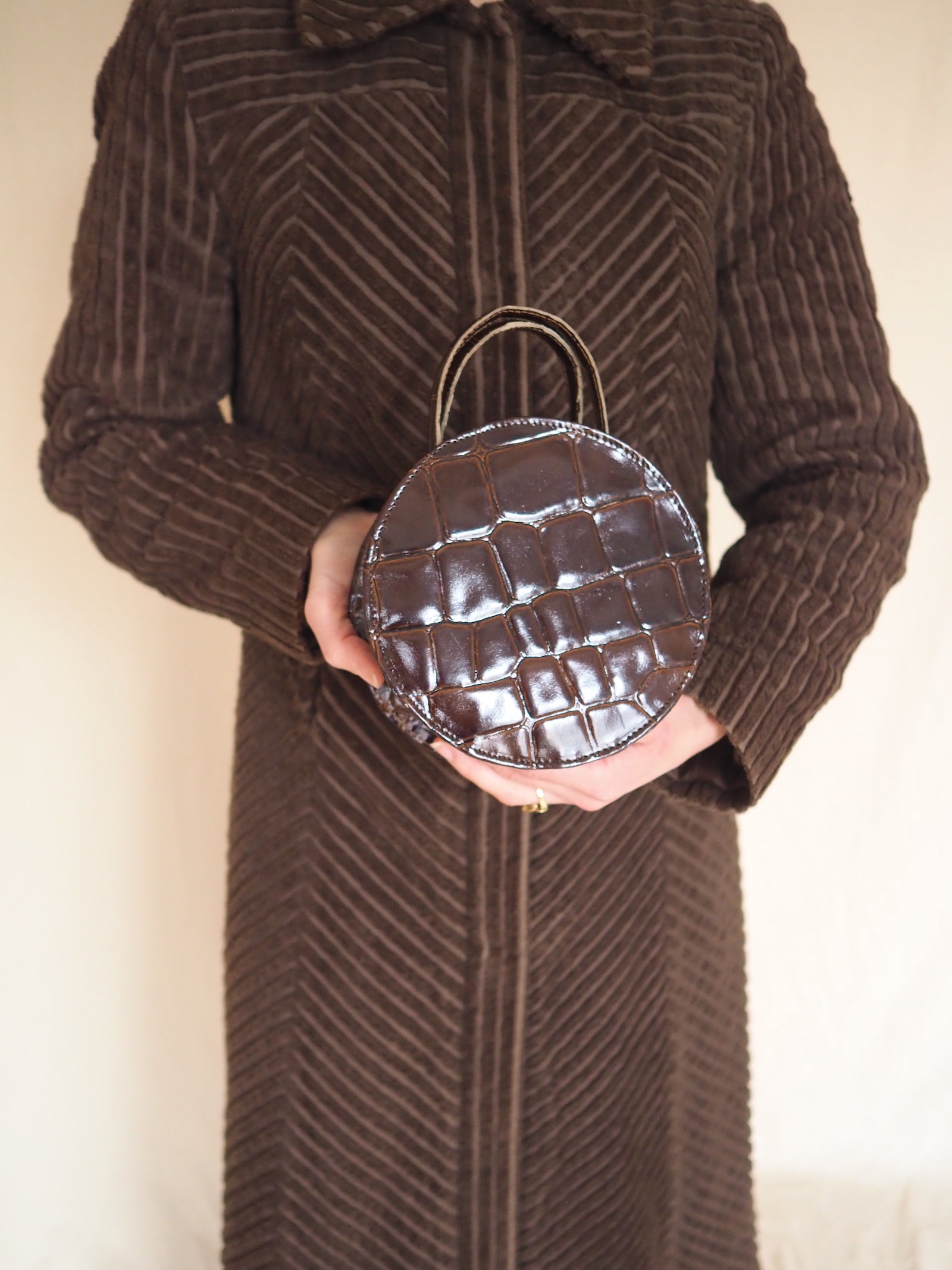 Vintage Croc Embossed Bag