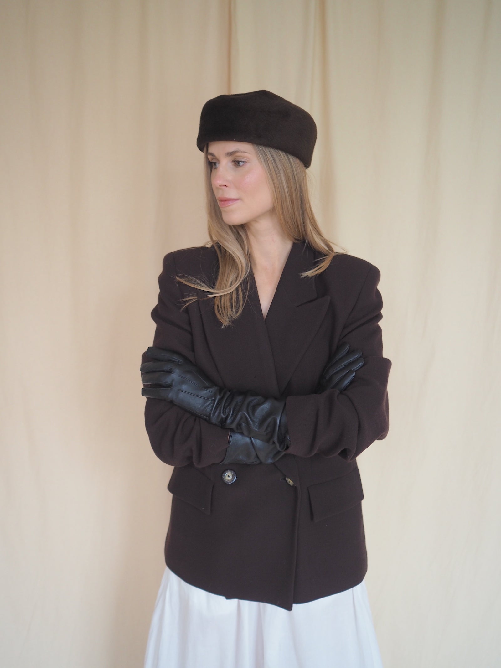 Faux Fur Vintage Hat