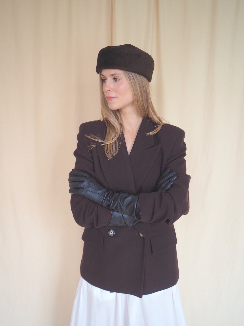 Long Leather Gloves