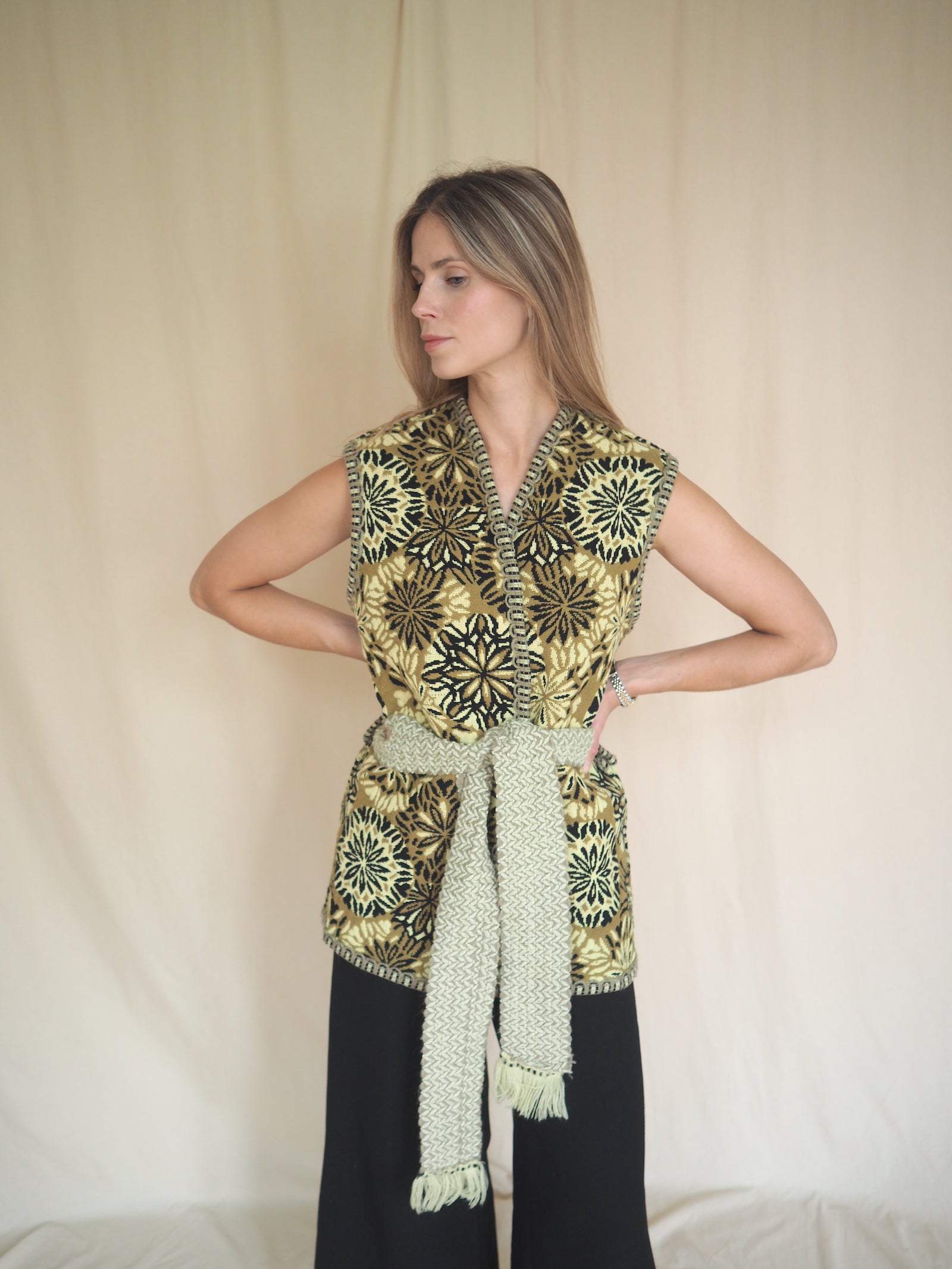 Hand-knitted Vintage Vest