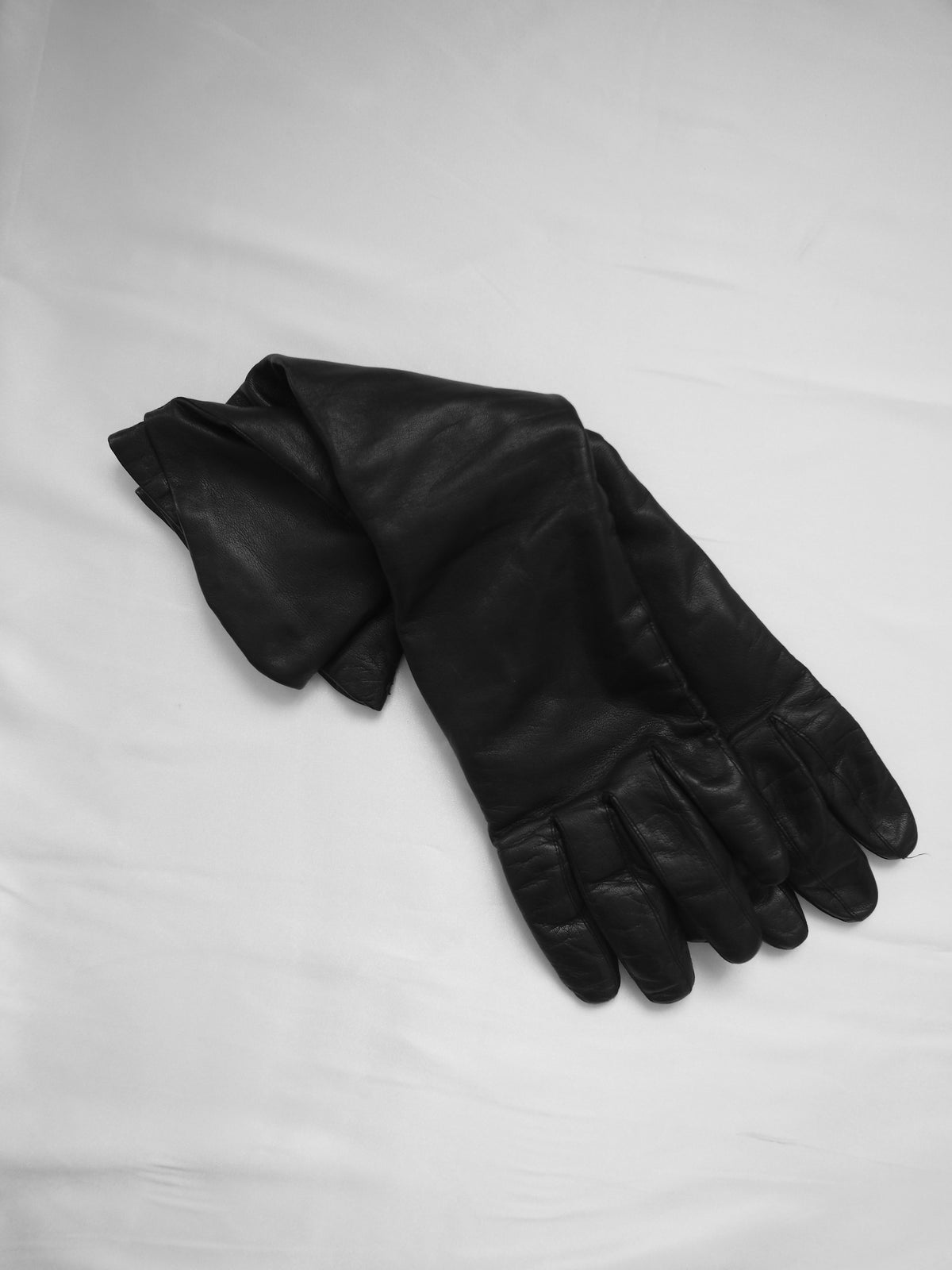Long Leather Gloves