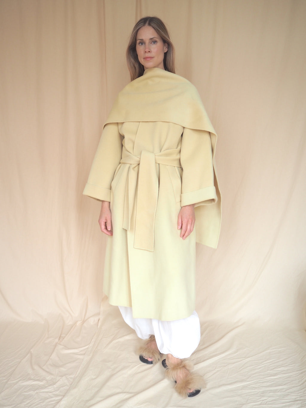 Oversize Coat with Cape