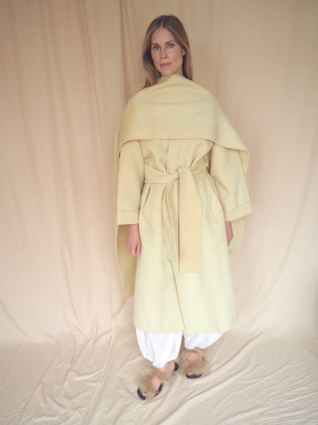 Oversize Coat with Cape