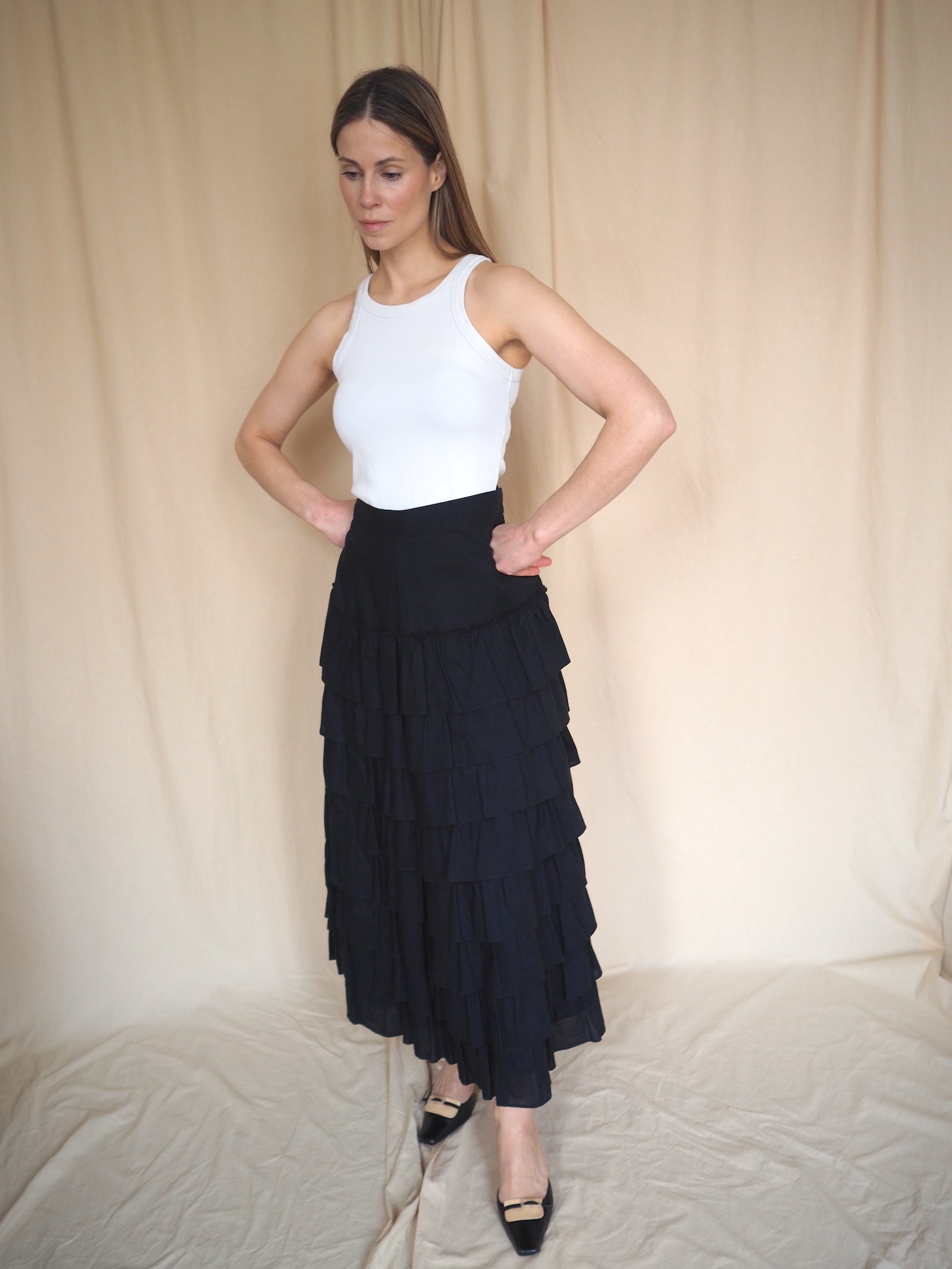 Anna Molinari Ruffle Skirt