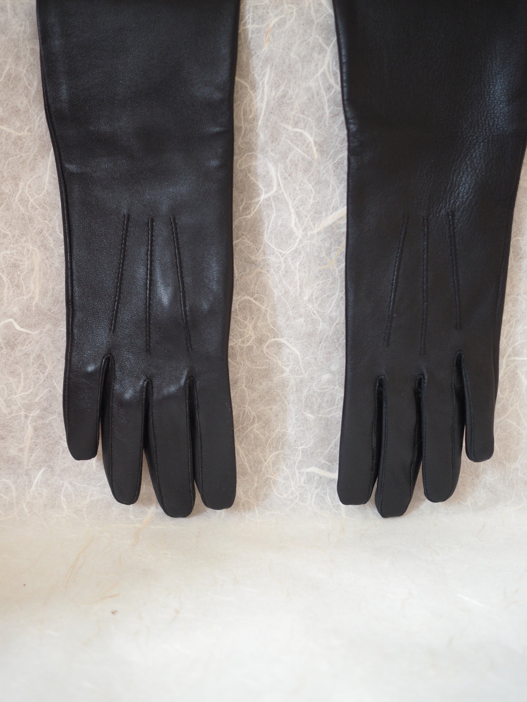 Long Leather Gloves