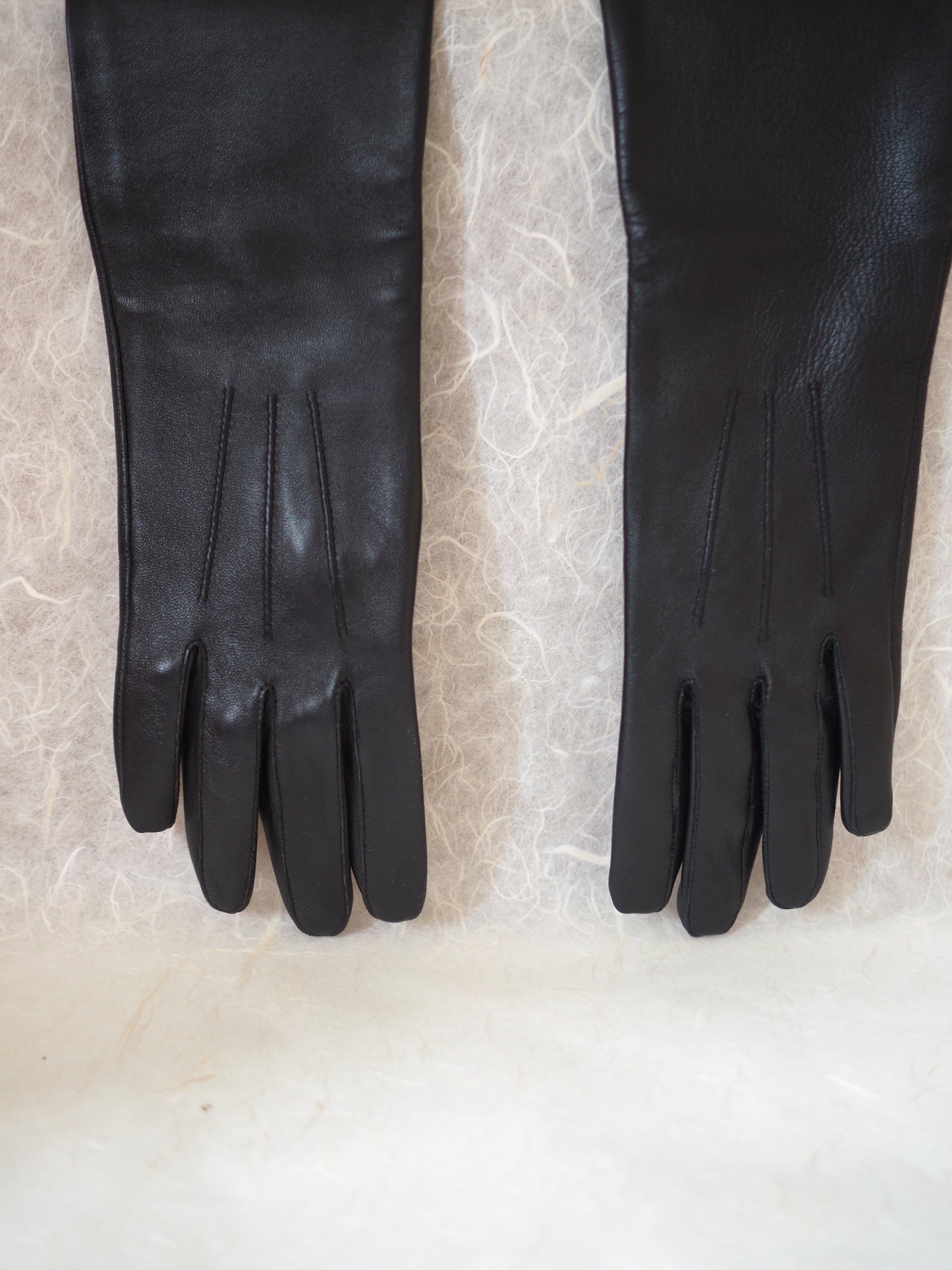 Long Leather Gloves