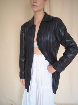 Mesh Leather Jacket