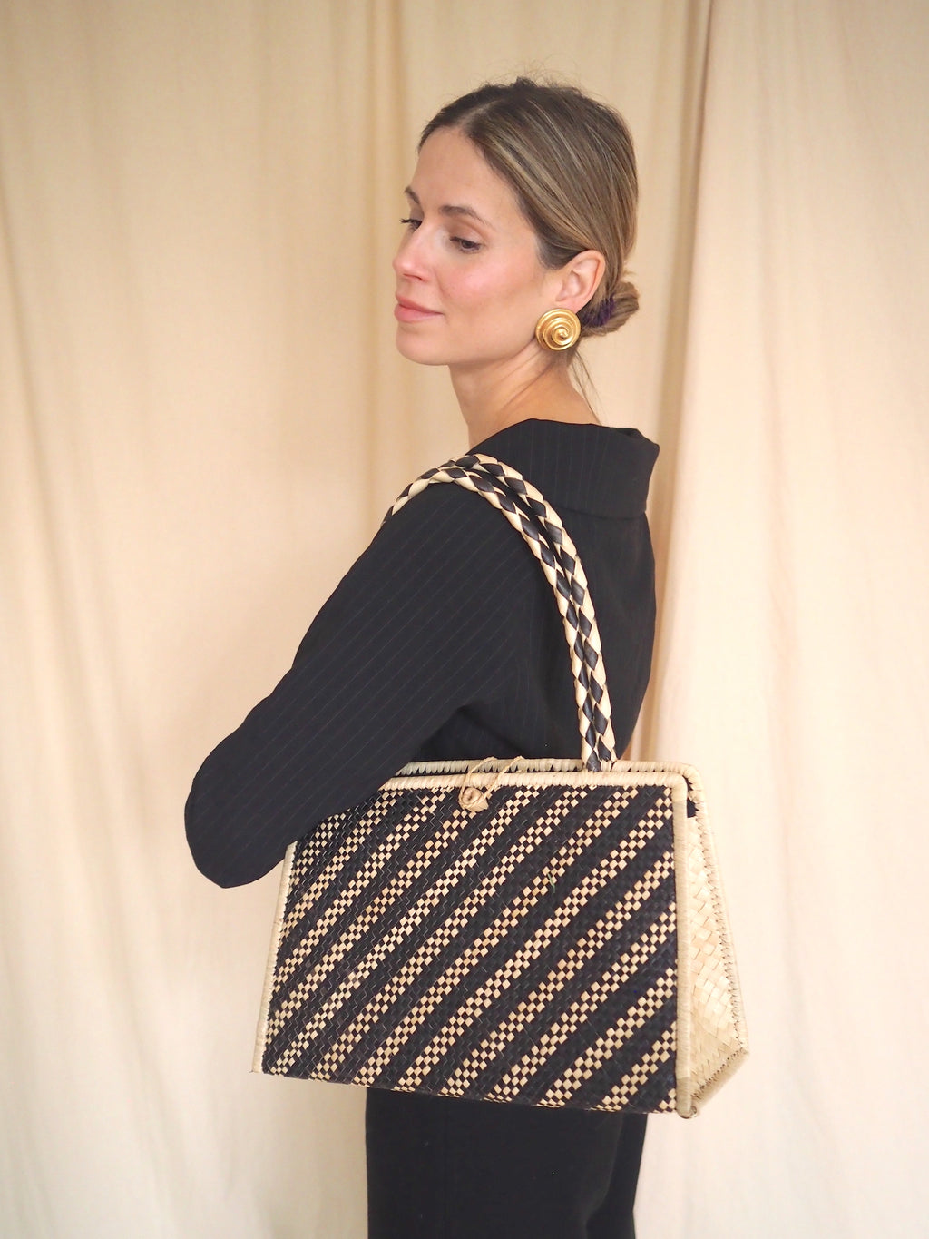 Vintage Raffia Bag
