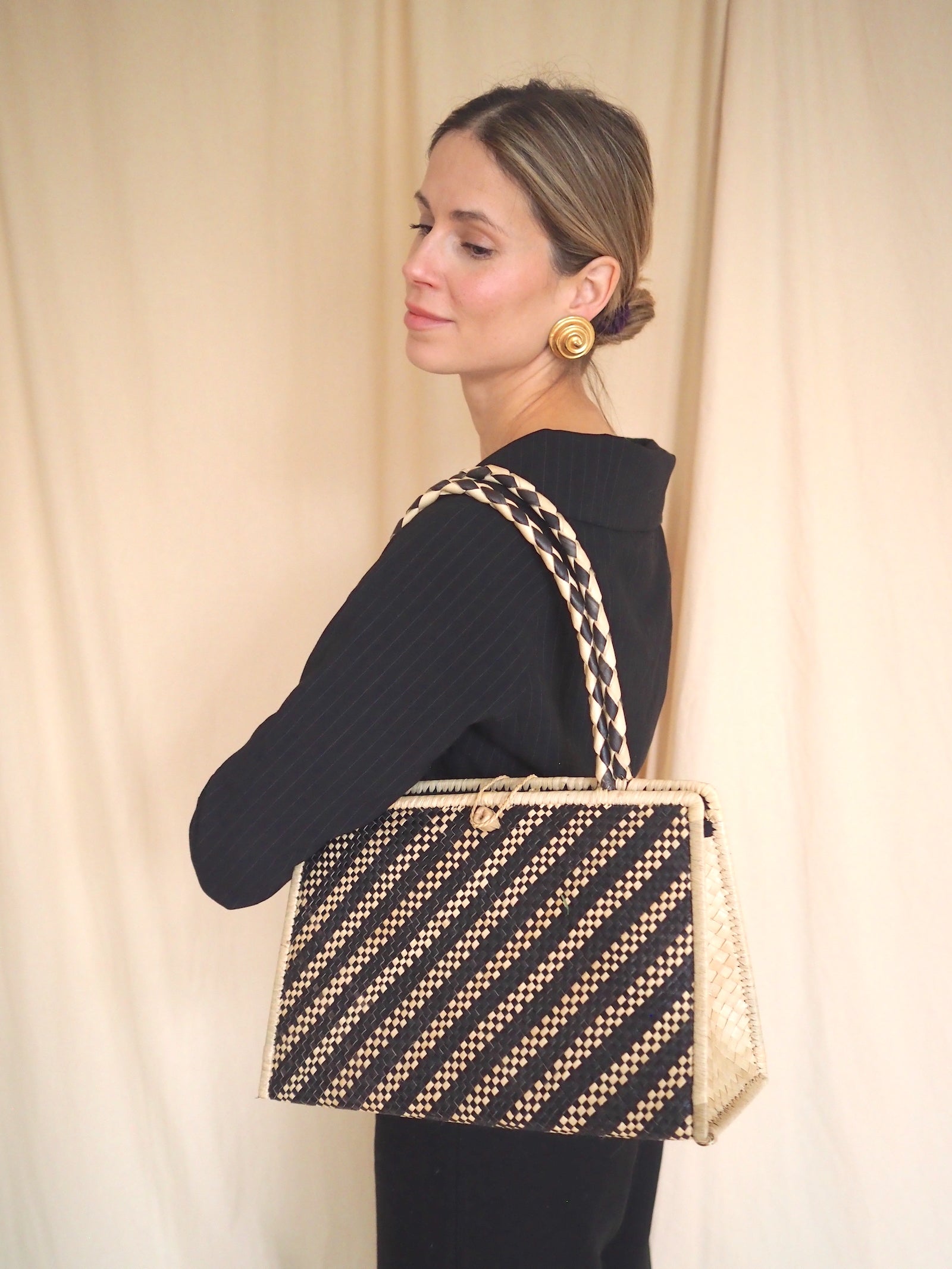 Vintage Raffia Bag
