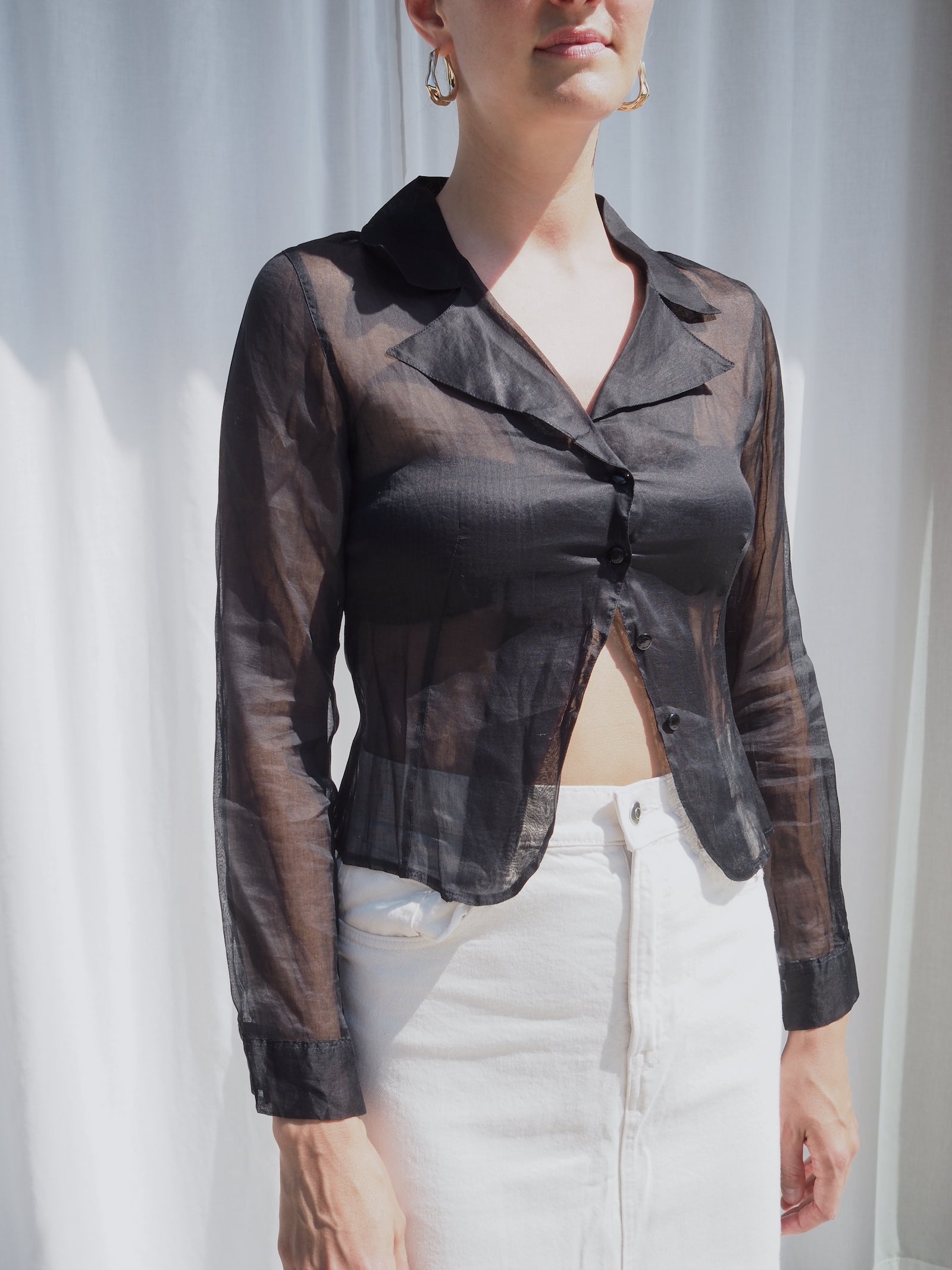 Anne Fontaine Sheer Blouse