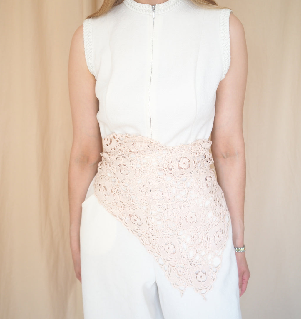 Handmade Lace Cape rose