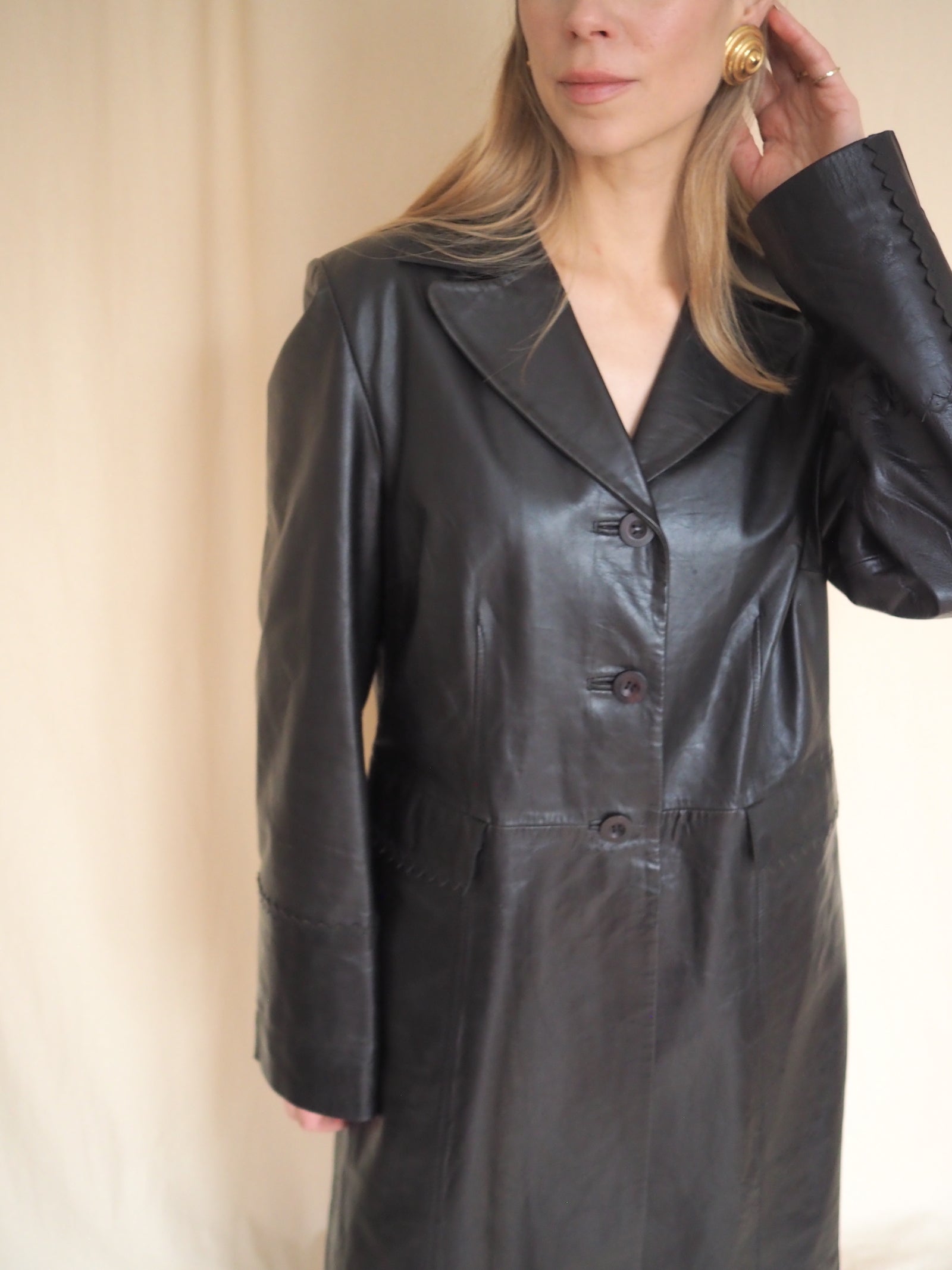 Long Leather Coat