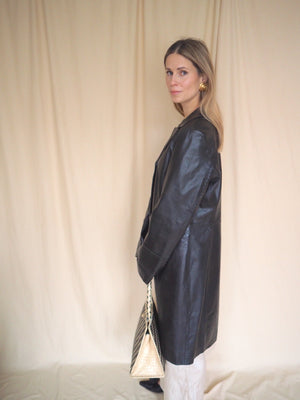 Long Leather Coat