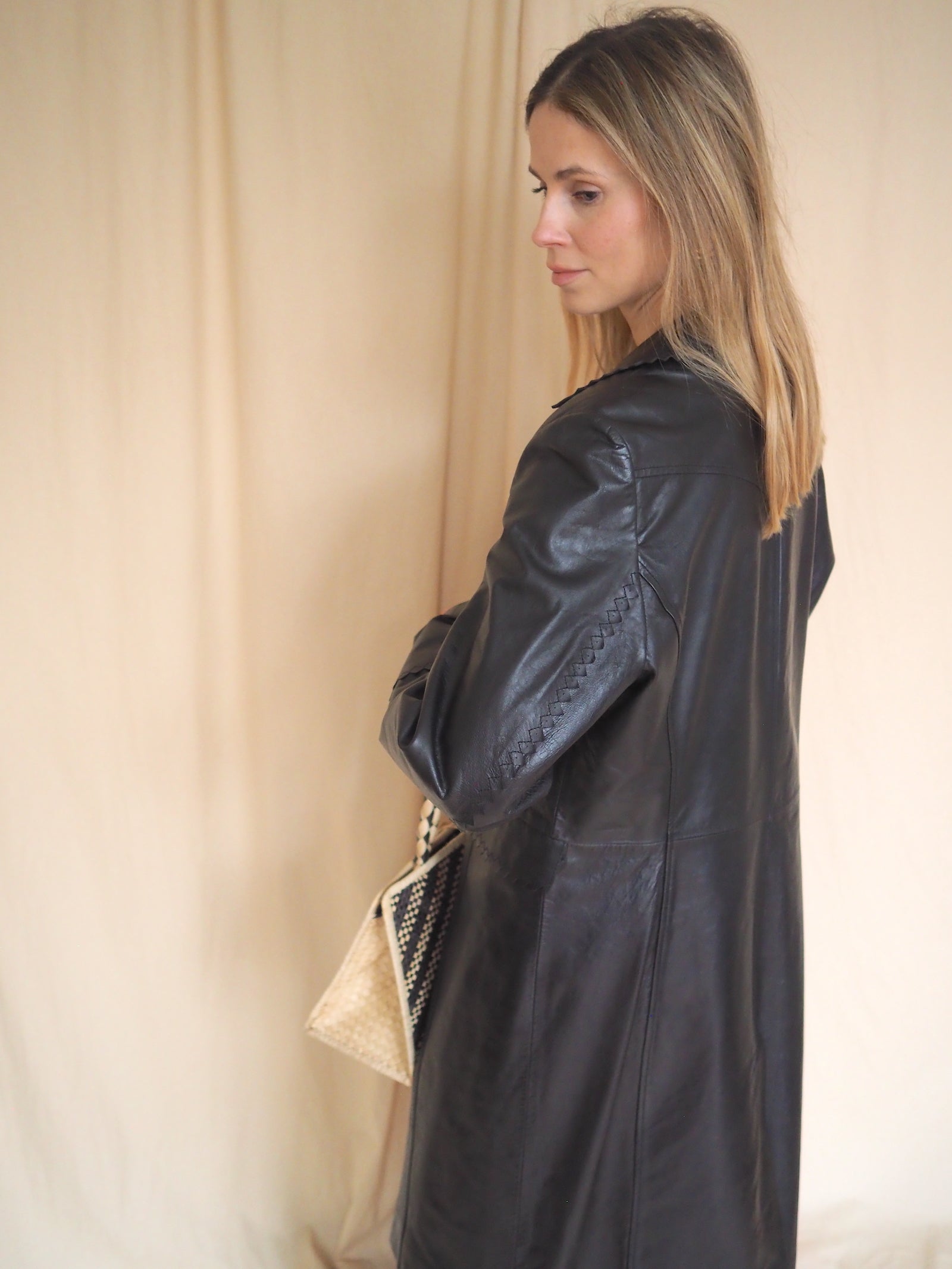 Long Leather Coat