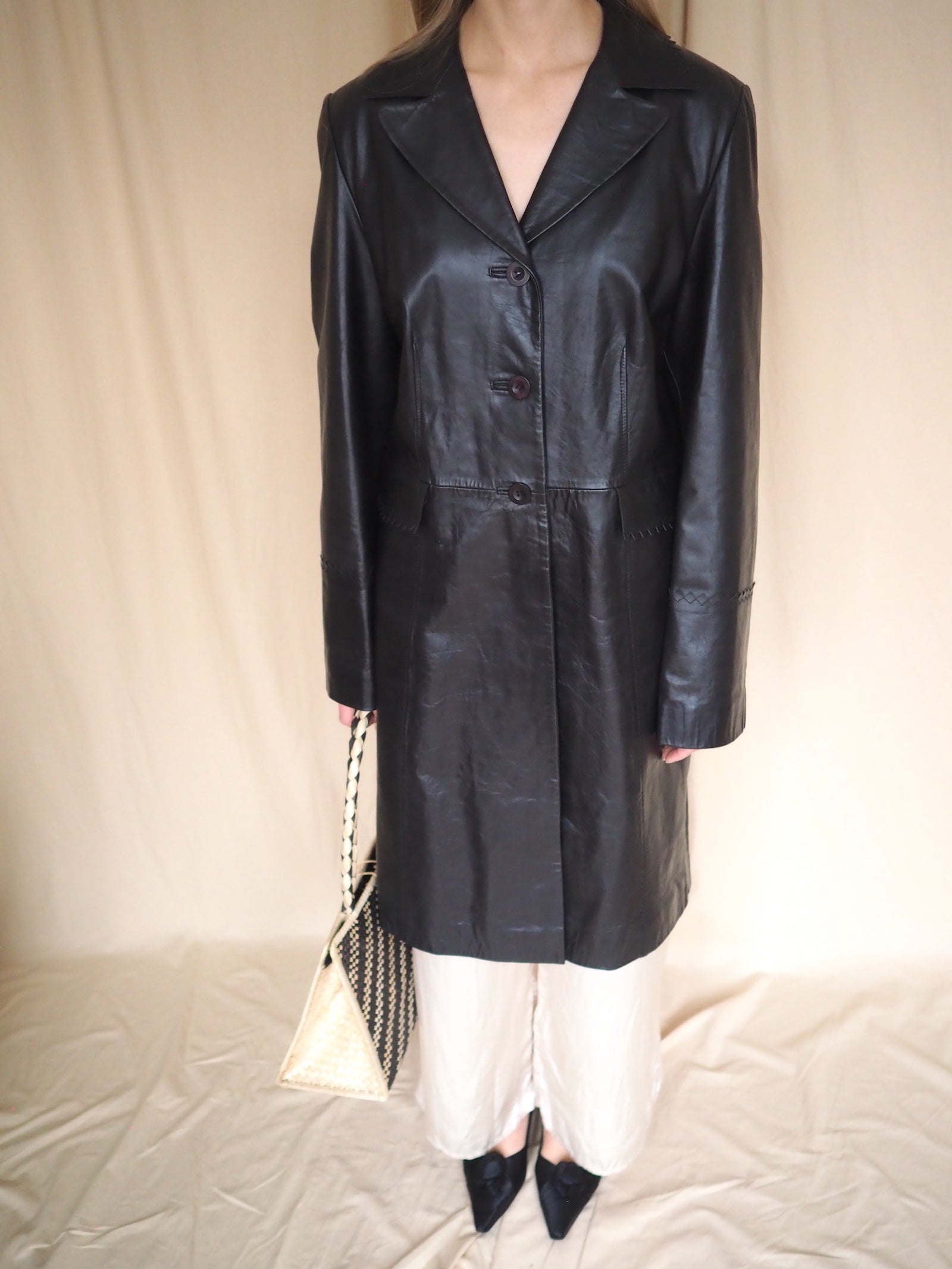 Long Leather Coat