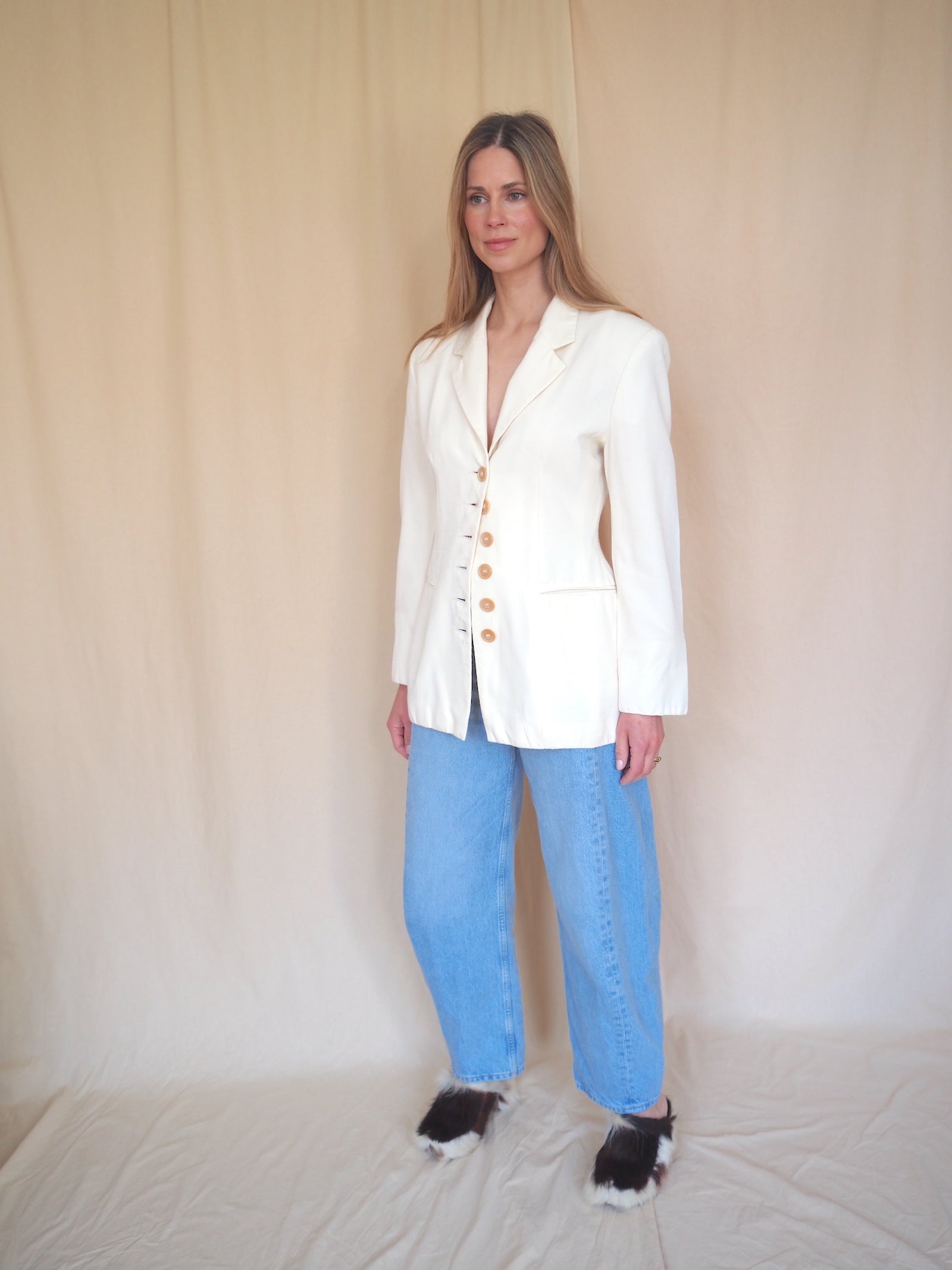 Open-knit Lace Blazer