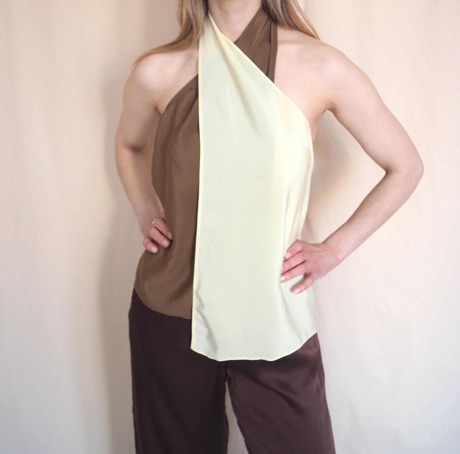 Silk Tie-Up Top