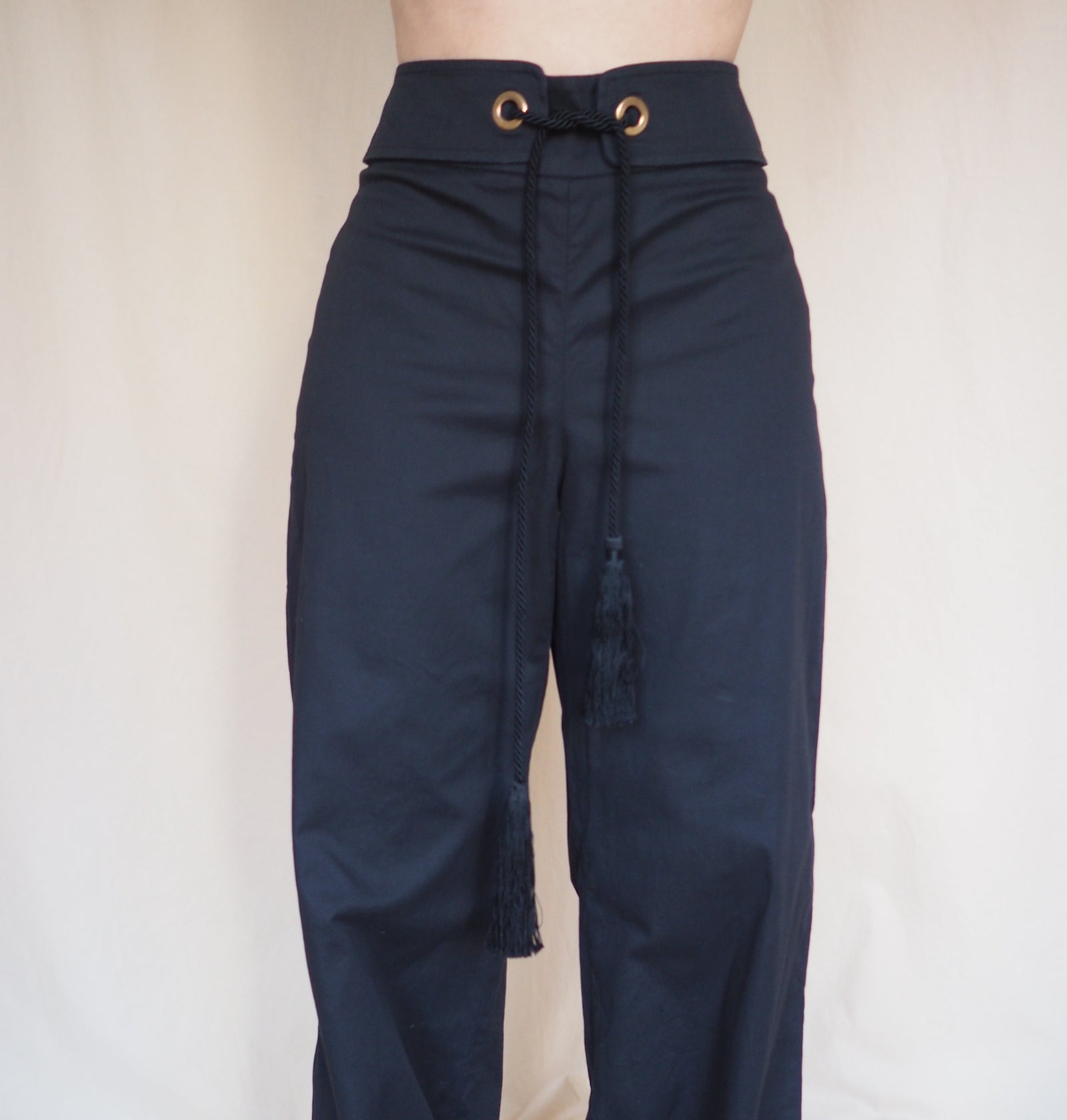 Wide-leg Tassel Trousers
