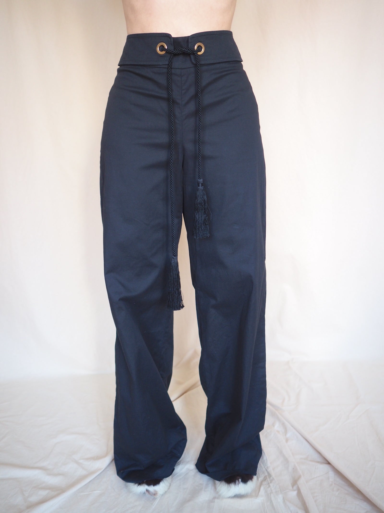 Wide-leg Tassel Trousers