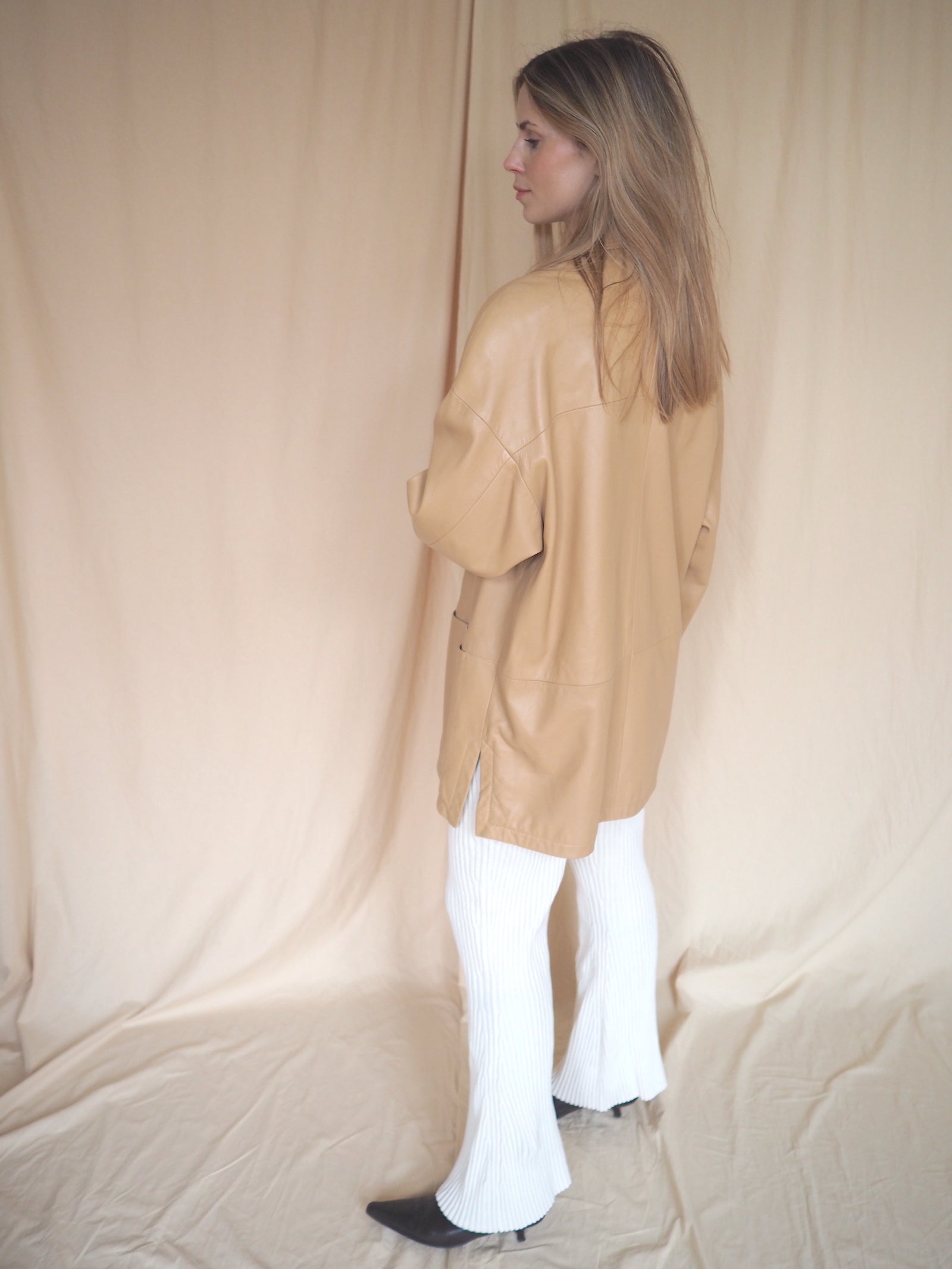 Relaxed-fit Leather Overshirt