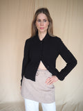 Crop Wool-blend Blazer